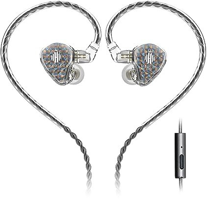 Hidizs MS1-Galaxy IEM Écouteurs Intra-Auriculaires, Ecouteur Filaire, Haute Performance, Double Circuit Magnétique Dynamique, Câble à 2 Broches détachables 0,78 mm, Prise 3,5 mm, avec Micro