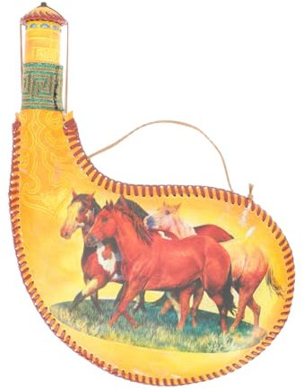 IMIKEYA À Vin En Cuir De Style Gourde Pour Camping Randonnée Chasse Léger Et Robuste