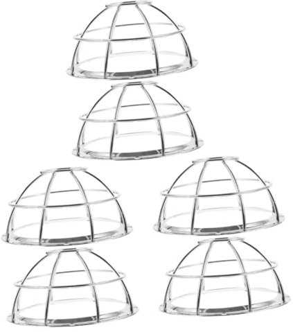 Gatuida 6pièces Couvre-détecteur Inoxydable pour Détecteurs De Fumée Accessoire pour Maintenir La Sécurité Fonctionnalité Installation Facile