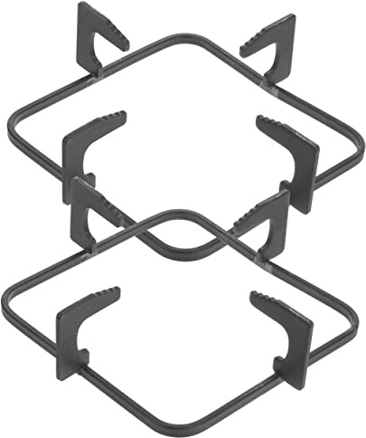 Fundido Soporte Piezas Gas para de Hierro Negro, Estufa 2 | Antideslizante, Alta Resistencia Térmica Aceite, Soporte Estable para Cocina, Accesorio Doméstico