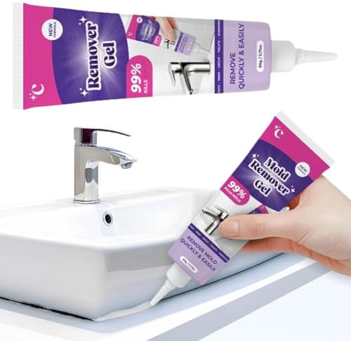 VexClean Mold Remover Gel, VexClean Mould Remover Gel, Powerful Household CleaningGel Penetrates All Surfaces, Instantly Removes Mold Stains for Home Bathroom and Laundry (1pc)