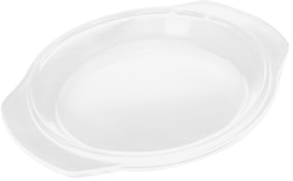 Angoily Heat Resistant Glass Lid 15.9cm for Microwave Plate Cover, Food Splatter Guard, Kitchen Accessory for Microwave Oven and Steamer