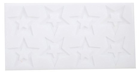 Haofy Moule en silicone étoile chocolats glaçons en silicone moule à chocolat décoration de bonbons moules pralinés décoration de chocolat bonbon, couleur: blanc (blanc)