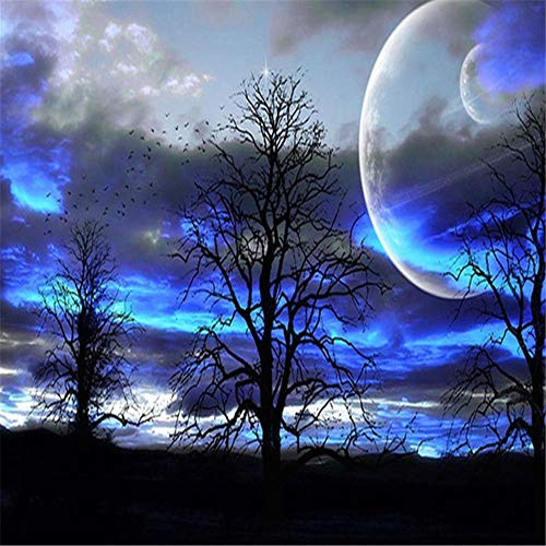 Puzzle 5000 Teile für Erwachsene,Wald in der Nacht Puzzles Geschicklichkeitsspiel für die Ganze Familie, Landschaf Puzzle Schwer Dekompressionder Erwachsenenpuzzle ab 14 Jahren-61.61x41.53 Zoll (156.