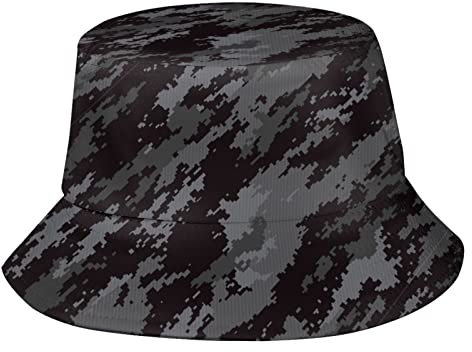 Camo Camouflage Fischerhut Fischerhut Strand Reise Sonnenhut Outdoor Kappe für Erwachsene Männer Frauen, Camo Camouflage17, One size