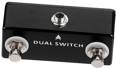 TOYANDONA Foot-step Switch Effect for Guitar Dual Control Foot Switch Black Design for Live Performance and Studio Use Guitar Effect Parts and Accessories