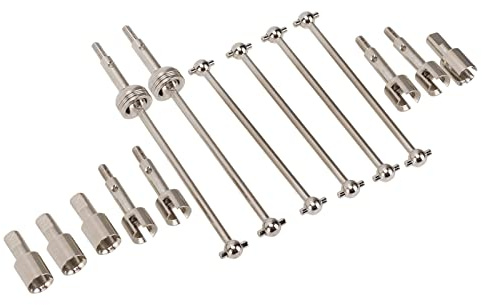 KIMISS Ensemble d'arbre d'entraînement CVD et de Coupelles en Os de Chien pour WLT Toys 1/14 RC Car 144001 – Pièce de Mise à Niveau pour des Performances Améliorées
