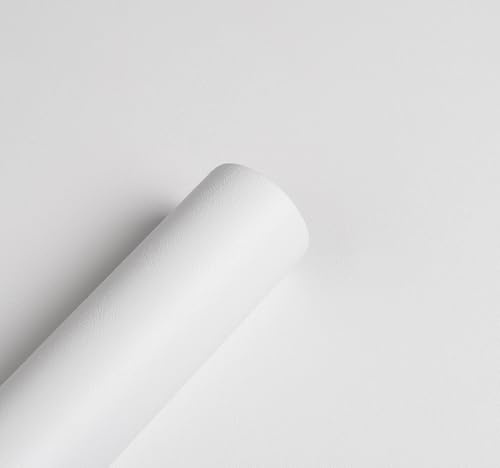 myforHD Papel Pintado Autoadhesivo 40cmX300cm Blanco Papel de Pared Papel Adhesivo para Muebles Vinilo PVC Impermeable Moderno Decoración de Paredes en Baño, Sala de Estar, Dormitorio