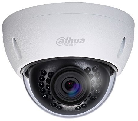Dahua IPCHDBW4800E Caméra dôme IP anti vandale IK10, étanche IP66, objectif fixe 4 mm, IR LED portée 20 m, DC12V, POE, Blanc/noir