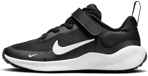 NIKE Revolution 7 (PSV) Zapatillas para Caminar Negro/Blanco-Blanco 25