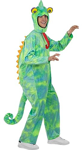 Funidelia | Disfraz de camaleón para hombre y mujer Animales - Disfraz para adultos y divertidos accesorios para Fiestas, Carnaval y Halloween - Talla S - M - Verde