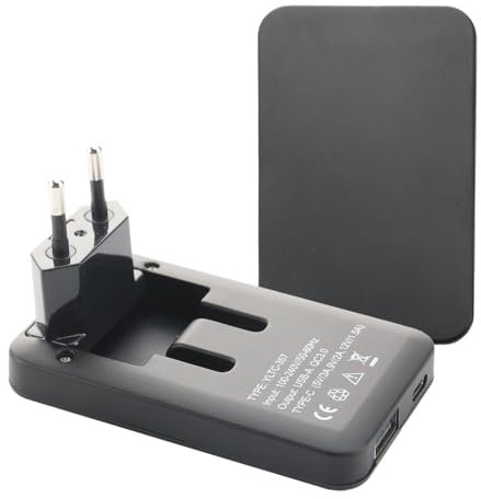 Offgridtec 2 unidades de cargador USB extradelgado, adaptador de red de 30 W con puerto USB-A y C, conector plegable compacto, carga rápida para smartphones y tabletas, ideal para viajes, hogar
