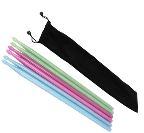 3 Paar Leuchtende Drumsticks 5A Nylon Drumsticks Drum Percussion Instrument Zubehör Trommelstöcke für Anfänger