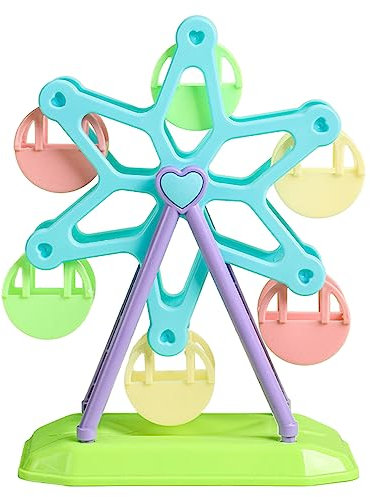 Fitooles Bird Ferris Wheel Toy Parrots Cage Toy Foraging Wheel Toy For Budgies Parrot Food Dispenser For Parakeets Budgies