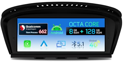 XTRONS 8.8 Android 8+128GB Car Radio Player for BMW3/5Series E90/E60 w CCC | Qualcomm 662 Android Car Stereo w IPS HD Screen Wireless Android CarPlay Wi-Fi GPS 4G LTE Bluetooth 5.1 Day&Night UI Modes