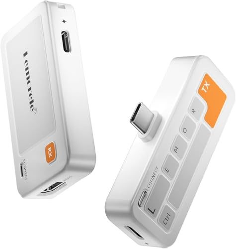 Lemorele Transmisor y Receptor Inalámbrico USB-C, 50 m Plug & Play, HDMI 5G para Transmisión de Vídeo y Audio a Monitor/Proyector