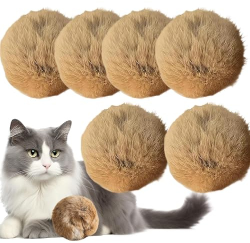 Kattleksaker Med Kattmynta, 6-delars Set Av Tvättbara Och Interaktiva Husdjurstillbehör, Små Plyschbollar Med Kattmynta Leksaker, För Små Medelstora Kattungar Berikning Stimulering Lek Tråkighetslindr