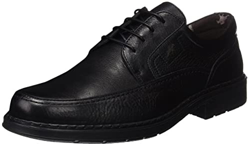 Fluchos Clipper - Scarpe Stringate Derby Uomo, Nero, 42 EU