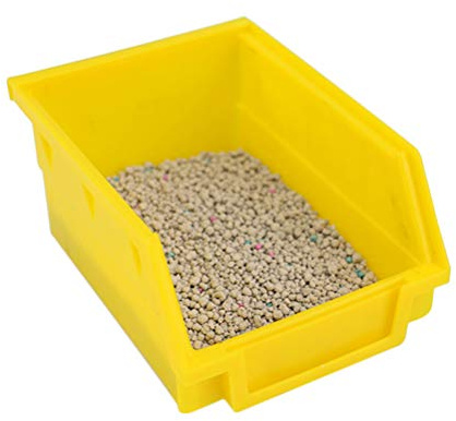 POPETPOP Hamster Sand Bathroom Large-Chinchilla Dust Bath Plastic Sand Bath Container Hamster Toilet/Bathtub/Sandbox-Random Color Size
