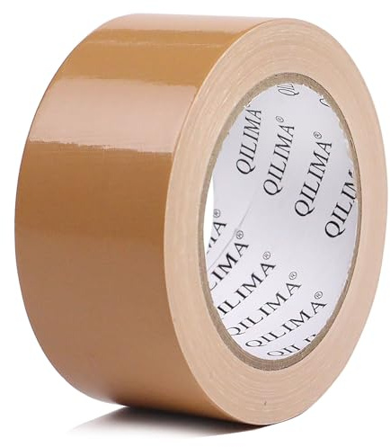 QILIMA Cloth Duct Tape, Waterproof Duct Cloth Fabric, Professional Grade Duct Tape for Photographers,Repairs, DIY, Crafts, Indoor Outdoor Use,2 Inch X 28 Yards, Brown