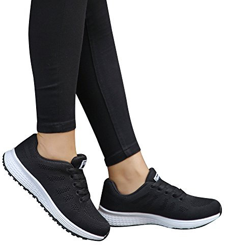 Sunnyuk Rote Turnschuhe Damen Plateau Breite Flach Modische Sportlich Schuhe Sneaker Frauen Sportschuhe Weiss Hoch Fitnessschuhe Laufschuhe Cheerleading-Schuhe Halbschuhe für Jogging Fitness Camper