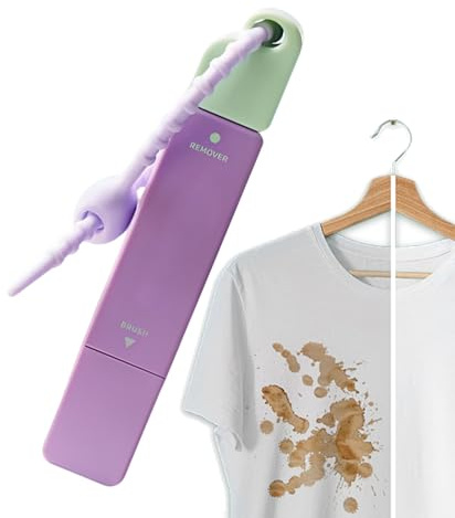Penna Smacchiante Per Tessuti Penna Bianca per Rimuovere Macchie su Vestiti | Doppia Punta Portatile per Pulizia Macchie da Campeggio Spiaggia Picnic Vacanze Grassi Oli Cottura