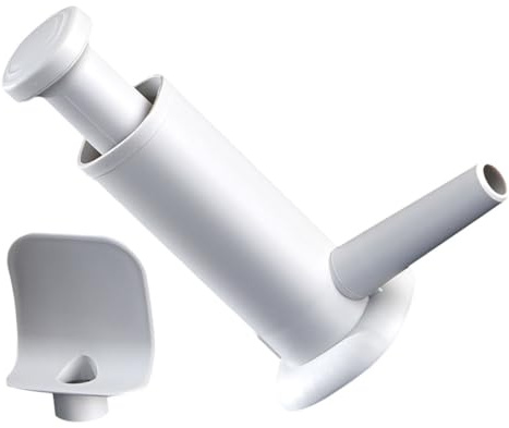 Didiseaon Poussoir Saucisse Manuel avec Tube Réutilisable Machine à Remplir Saucisses Ergonomique Plastique pour Boyaux de Poulet Agneau Outil de Fabrication de Saucisson Maison Facile à