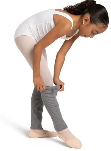 Capezio Big Girl's 12 Legwarmer Sockshosiery, Heather Grey, One Size