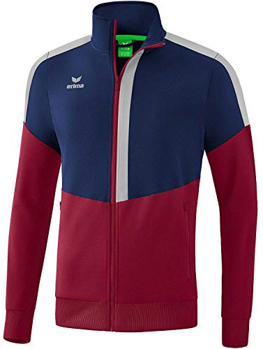 Erima Herren Squad Worker Jacke (1032031), new navy/bordeaux/silver grey, S