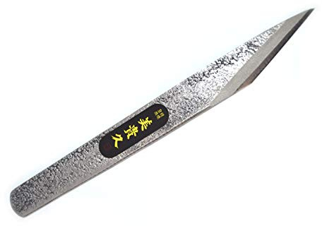 Ikeuti Japansk Kiridashi rak snickerikniv - handsmidd i Japan - högerhänt (hamrad, 18 mm)