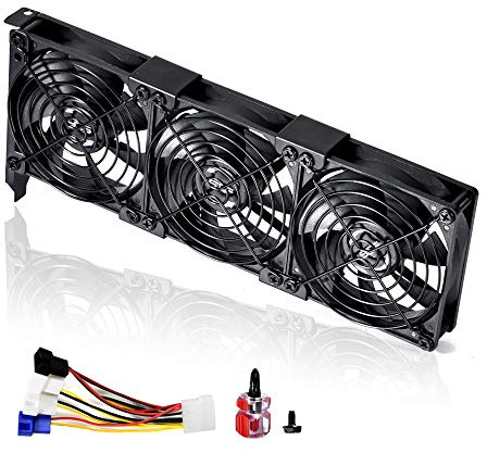 SCCCF 3x90mm 92mm Graphic Card Fans, Graphics Card Video Card VGA PCI Slot Fan GPU Cooler