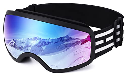 EasYoung Lunettes de ski pour enfants, lunettes de ski et de snowboard pour garçons et filles, compatibles avec les casques