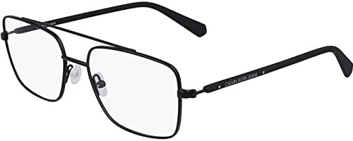 Calvin Klein Jeans Unisex CKJ19309 Sunglasses, 001 Matte Black, 54
