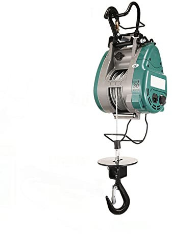 CCKUHN Hebezeug Doppelloch-kleines elektrisches Hebezeug, hängender Seillift 220-V-Kran (Größe: 250 kg 30 m)