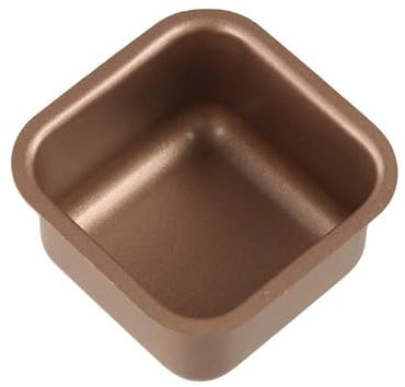 Molde de acero al carbono oro rosa para tartas, 7 cm, molde individual para tarta de queso y galletas, molde antiadherente para magdalenas