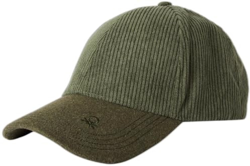 United Colors of Benetton Cappello C/Visiera 6A1DUA01K Set di Accessori Invernali, Verde, Taglia Unica Uomo