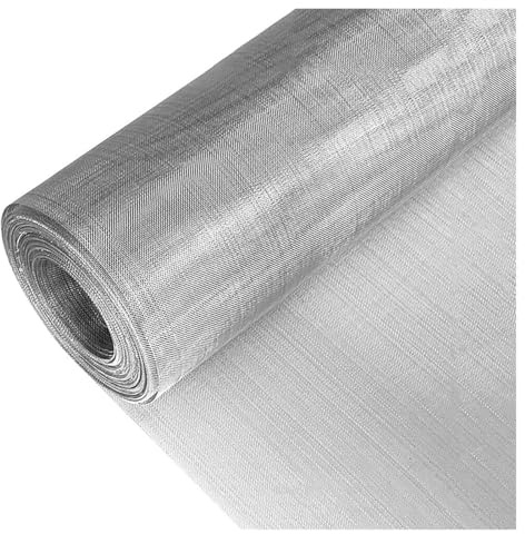 DMBBSAPBSH Grillage Métallique à Mailles Fines, Fil métallique tissé en Acier Inoxydable, Maille 40, Trou de 0,5 mm, for Ventilation(1.2x10m)