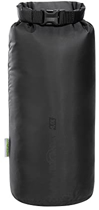 Tatonka Packsack Dry Sack 4l - Wasserdichter Packbeutel mit Rollverschluss und Steckschließe - Aus recyceltem Polyester - 4 Liter Volumen (schwarz)