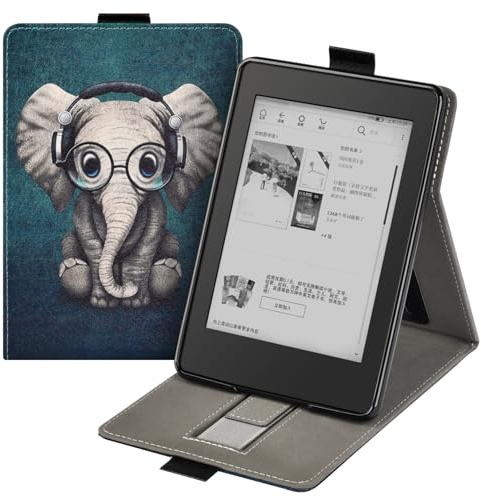 Hülle für 6 Zoll Kindle Paperwhite 10. Generation [Veröffentlicht im 2018], Aufstehen Schutzhülle Mit Handschlaufe und Magnet Funktion, Intelligent Schlafen/Wach Funktion (Modell: PQ94WIF)
