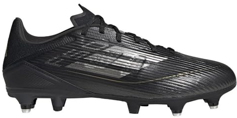 adidas Unisex - Vuxen F50 LEAGUE Football boots Soft Ground, core black/IRON MET/gold met, 42 EU