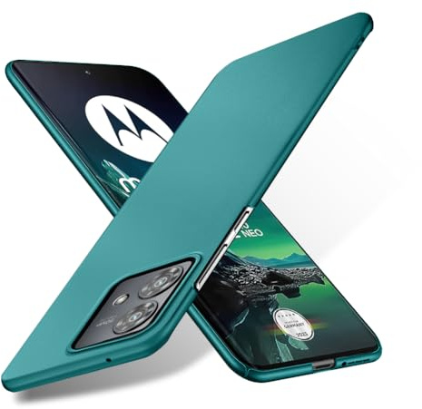 Bastmei Funda para Motorola Moto Edge 40 Neo, Ultraligero Ultrafino Antideslizante Protección de Cámara, PC Rígido Textura Esmerilada Funda para Motorola edge40 Neo 6,55 Zoll (Verde)