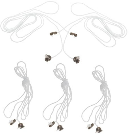 Veemoon 5pcs Ceiling Fan Extension Cord Pull Switch Drawstring for Ceiling Switch Light Pull Chain Extension Flexible Placement Suitable for Lighting Fixtures Sturdy Materials