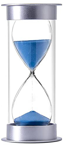 BDSHGRDH minuteur de Sable， Hourglass Sandglass Sand Clock Timer 5min / 10mins / 15mins / 20mins / 30mins / 45mins /60mins,for Kids,Classroom,Kitchen,Games,Home Office Decoration(Blu,20 Minutes)