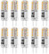 Ampoules LED G4 1,24 W - Remplace les ampoules halogènes de 20 W - Blanc chaud 3000 K 12 V AC/DC - 93 lm - Pas de scintillement - Intensité non variable,Lot de 10