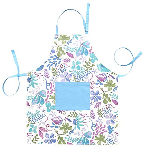 Lashuma Küchenschürze bunt Design: Aquarell, Grillschürze Frauen und Männer, Schürze für Küche 80x65 cm