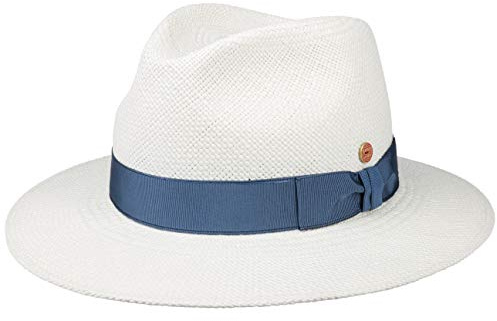 Mayser Menton Panamastrohhut Traveller UV Schutz Herren Damen Sommer Winter cremeweiß 62 cm