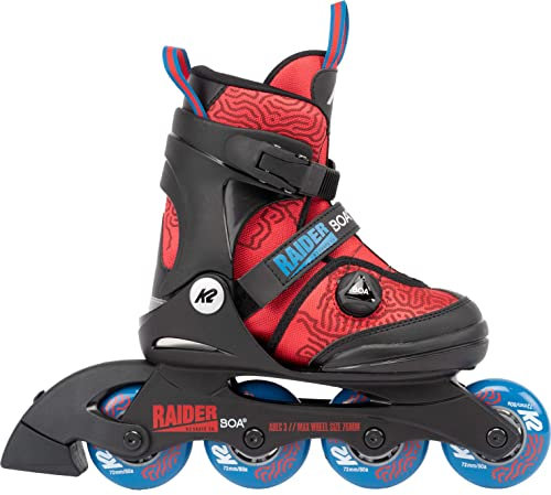 K2 Skates Jungen Inline Skates Raider BOA, red - Blue, 30G0185.1.1.M