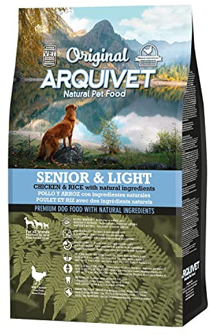 Arquivet Original Senior&Light 3 kg – Futter für ältere Hunde ab 7 Jahren und/oder mit Neigung zu Übergewicht – Huhn und Reis