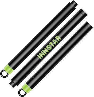 INNSTAR Heavy Duty Exercise Handles, Cable Machine Attachments Resistance Bands Handles with Solid ABS Core Grips Fitness Strap Stirrup Handle Cable Attachment Silicon Grip (Portable Bar-42)