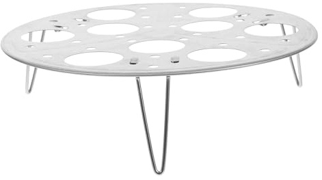 Cabilock Eierdampfer Haltergestell Teile Für Heißluftfritteusen Sofortig Ei-dämpfgestell Zubehör Für Heißluftfritteusen Eierhartkochmaschine Dampftopf Draht Duo Ofen Edelstahl 316 Silver